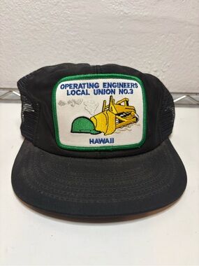 Operating Engineers Local Union No.3 Hawaii Black Trucker Hat